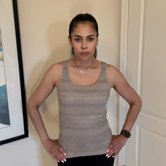 Express Tank Top Tan color size XS - Picture 6 of 9